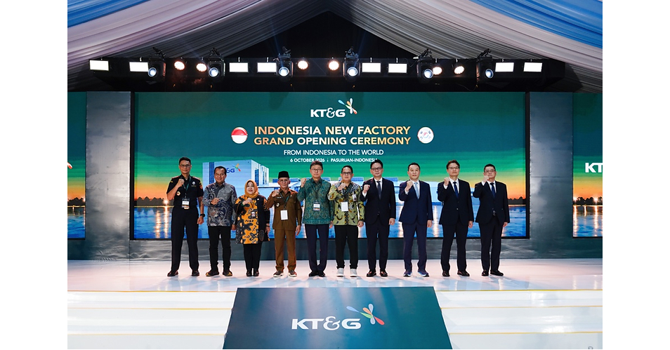 KT&G Begins Full-Scale Operations at New Indonesia Plant, Completing Five-Country Global Production System