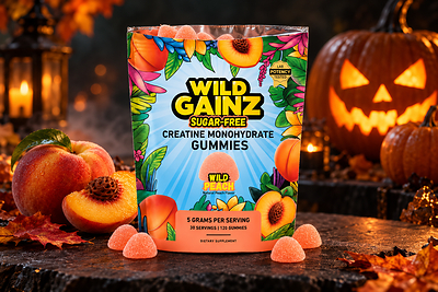 Wild Gainz Launches Wild Peach Creatine Gummies, Bringing Back the Taste of Halloween Memories
