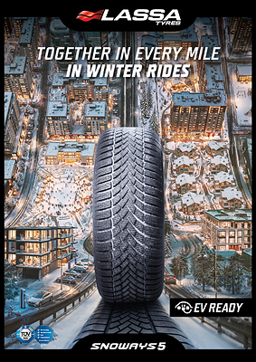 Lassa expands its winter tyre range for passenger cars and SUVs with Snoways 5 and Competus Winter 3
