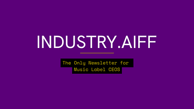 INDUSTRY.AIFF wordmark. CITY JAM's finishing-through-launch programme for labels and artist-services companies. INDUSTRY.AIFF wordmark. CITY JAM's finishing-through-launch programme for labels and artist-services companies.