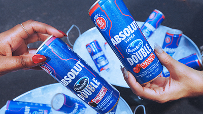 Made with premium Absolut Vodka and real Ocean Spray cranberry juice, the new 9% ABV canned cocktail puts a bold new spin on the classic Vodka Cranberry. Made with premium Absolut Vodka and real Ocean Spray cranberry juice, the new 9% ABV canned cocktail puts a bold new spin on the classic Vodka Cranberry.