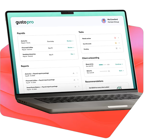 The redesigned Gusto Pro now includes AI-assisted workflows, a multi-client assistant, and a simplified dashboard built to free up accountants from manual tasks. 