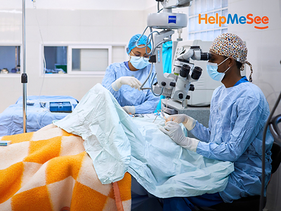 Madagascar: Dr. Rico performs Manual Small Incision Cataract Surgery on Marie Henriette (patient)