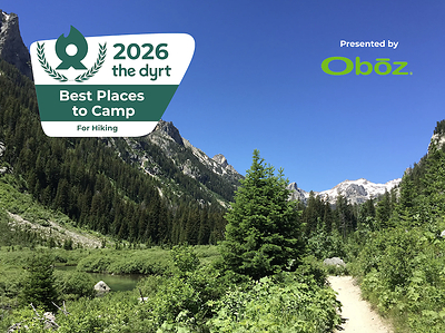 The Dyrt Announces Best Places to Camp for Hiking Presented by Oboz Footwear
