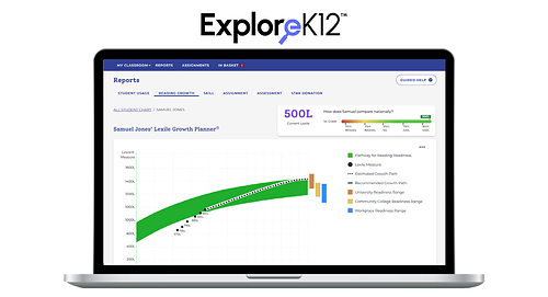 ExploreK12, a Cambium Company, now includes Lexile-powered growth measures in its Raz-Plus K-15 supplemental literacy solution.