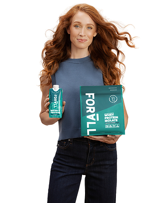 FORALL Nutrition’s Deliciously Flavorless protein lineup includes WATER+PROTEIN, the world’s first flavorless protein water with no additives, and FORALL PROTEIN, a one-ingredient European grass-fed whey protein isolate.
