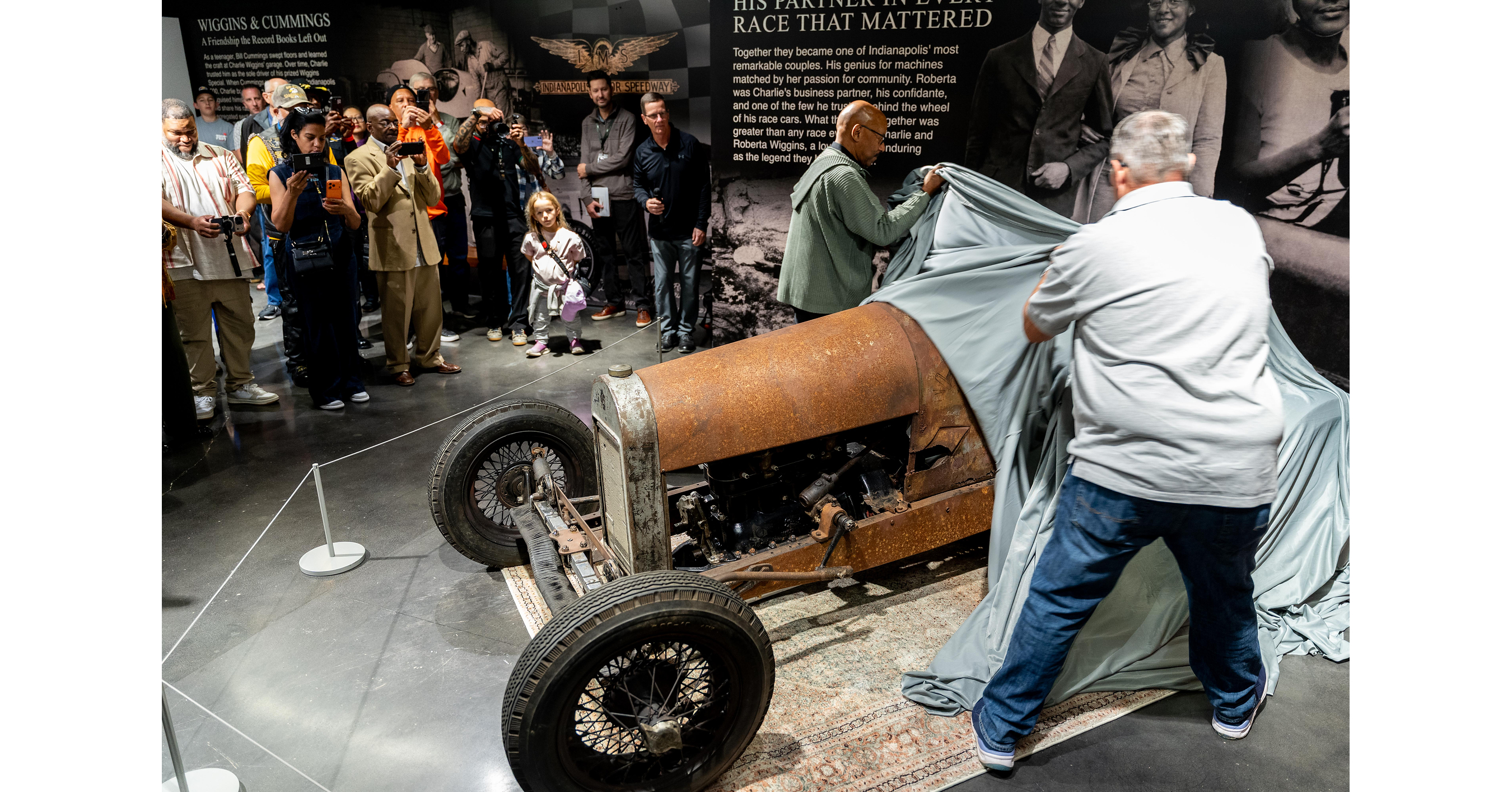 LOST FOR MORE THAN 90 YEARS, CHARLIE WIGGINS' HISTORIC RACE CAR RETURNS TO THE PUBLIC IN GROUNDBREAKING NEW EXHIBITION