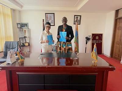 Rania Awad (Chief Strategy Officer, Helfie AI) and Hon. Grace Mercy Osewe (Homa Bay County). Rania Awad (Chief Strategy Officer, Helfie AI) and Hon. Grace Mercy Osewe (Homa Bay County).