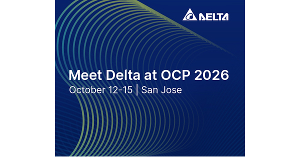 Delta to Showcase Energy-Saving Grid-to-Chip Infrastructure Solutions for Sustainable AI at OCP Global Summit 2026