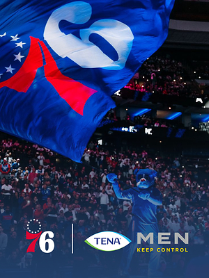 TENA Partners with the Philadelphia 76ers to Block Stigma Around Men’s Health