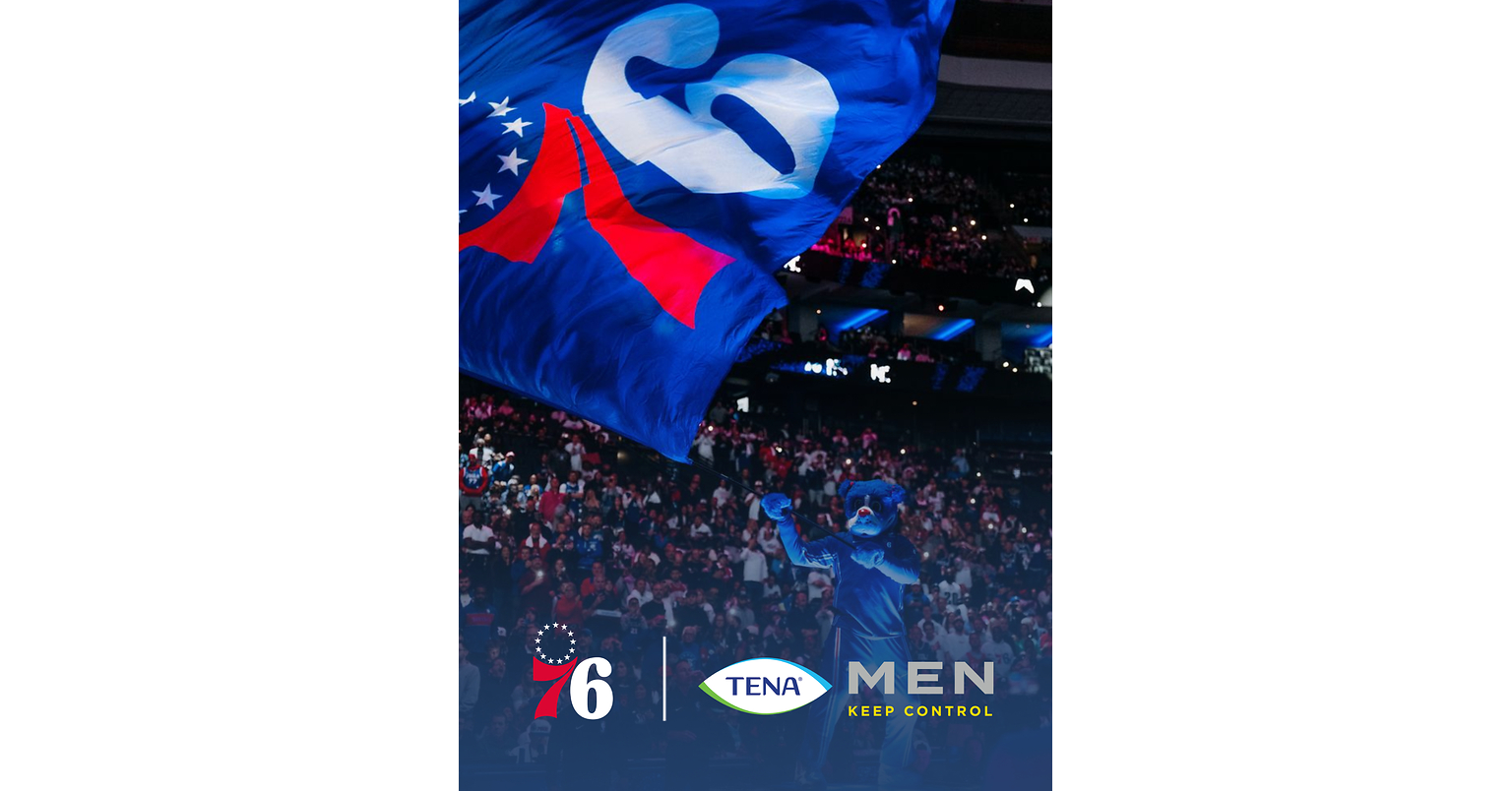 TENA Partners with the Philadelphia 76ers to Block Stigma Around Men's Health