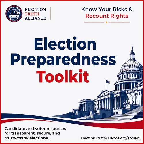 New election resources for candidates and voters from The Election Truth Alliance