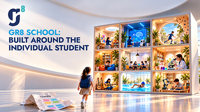 مجموعة جيمس للتعليم تكشف عن "GR8 School"، أول مزيج من نوعه على مستوى العالم يجمع بين الذكاء الاصطناعي والمعلمين وخبراء القطاعات المختلفة لإعادة ابتكار التعليم.