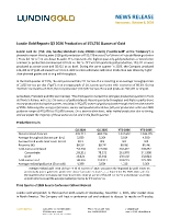 Lundin Gold Reports Q3 2026 Production of 153,736 Ounces of Gold