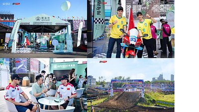 International visitors explored the aphranel® brand experience and posed for photos alongside the motorcycle display at MXGP Shanghai 2026, highlighting the crossover between motorsport, innovation and contemporary aesthetics. This image opens in the lightbox