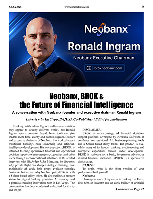 Neobanx Launches Ingram Mercantile for Aviation Industry Veteran