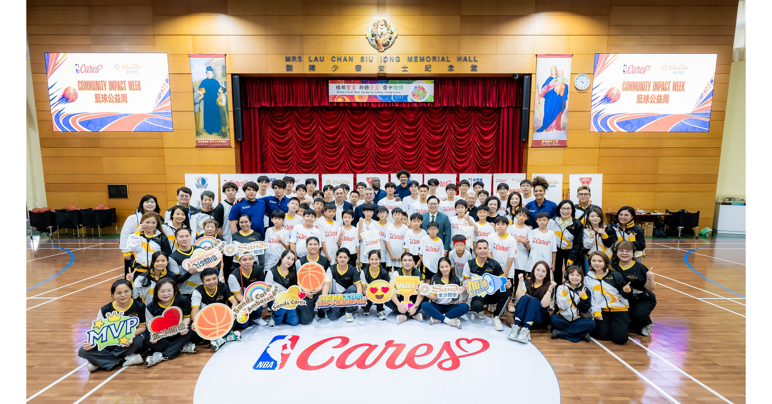 Sands China Extends 'Impact Week' Reach, Bringing NBA Legend and Coaches to School