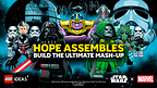 THE LEGO GROUP INVITES FANS TO MASH-UP STAR WARS™ AND MARVEL UNIVERSES FOR THE FIRST TIME EVER IN LEGO IDEAS® CHALLENGE Hero-Image Hero-Image THE LEGO GROUP INVITES FANS TO MASH-UP STAR WARS™ AND MARVEL UNIVERSES FOR THE FIRST TIME EVER IN LEGO IDEAS® CHALLENGE THE LEGO GROUP INVITES FANS TO MASH-UP STAR WARS™ AND MARVEL UNIVERSES FOR THE FIRST TIME EVER IN LEGO IDEAS® CHALLENGE Hero Image