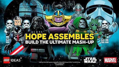 THE LEGO GROUP INVITES FANS TO MASH-UP STAR WARS™ AND MARVEL UNIVERSES FOR THE FIRST TIME EVER IN LEGO IDEAS® CHALLENGE This image opens in the lightbox