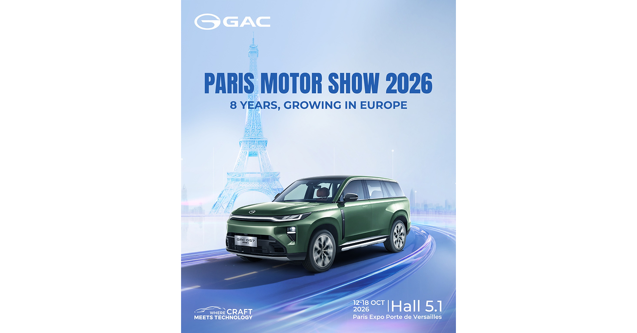 GAC profundiza su presencia en Europa: el "New Chapter" se revelará en el Salón del Automóvil de París 2026