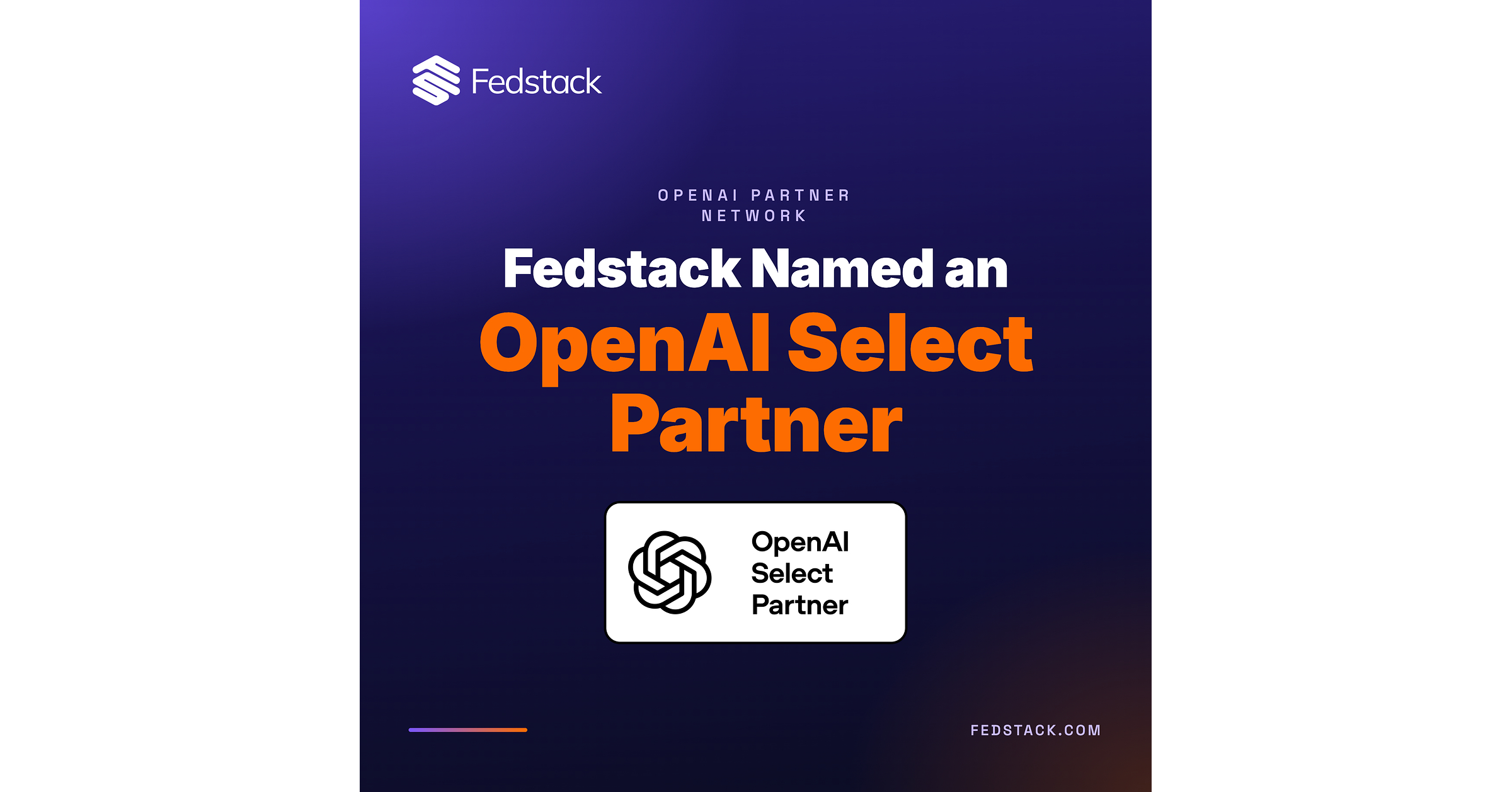 Fedstack, a Smoothstack Company, Named an OpenAI Select Partner