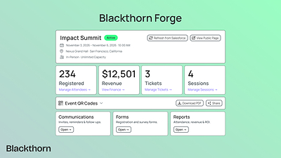 Blackthorn launches Forge, ending the choice between Salesforce-native and easy-to-use event technology