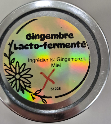 Gingembre lacto-fermenté Gingembre lacto-fermenté