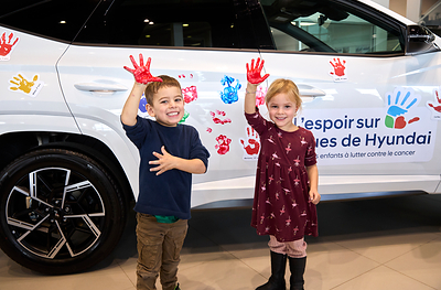 Hyundai Hope on Wheels Handprint Ceremonies in Sherbrooke and Montreal Hyundai Hope on Wheels Handprint Ceremonies in Sherbrooke and Montreal