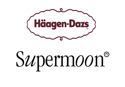 Haagen-Dazs x Supermoon logo Haagen-Dazs x Supermoon logo
