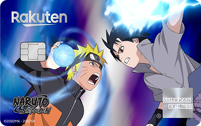 Rakuten Introduces Limited Edition NARUTO SHIPPUDEN Credit Card Design for the Rakuten American Express® Card Featuring Naruto and Sasuke