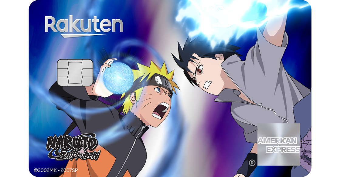 Rakuten Introduces Limited Edition NARUTO SHIPPUDEN Credit Card Design for the Rakuten American Express® Card Featuring Naruto and Sasuke