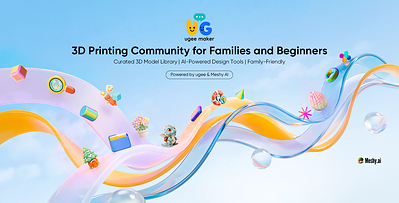 ugee maker Launches: A Curated, AI-Powered, Kid-Friendly 3D Printing Community for Families and 3D Printing Beginners