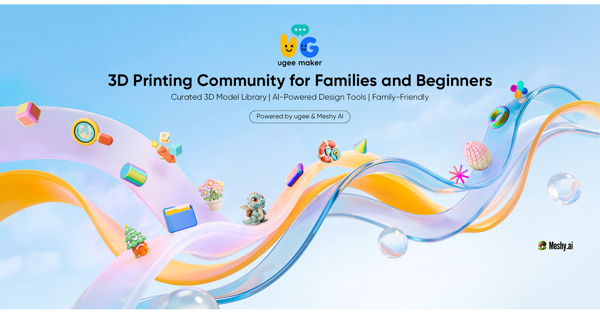 ugee maker Launches: A Curated, AI-Powered, Kid-Friendly 3D Printing Community for Families and 3D Printing Beginners