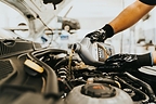 Car being serviced