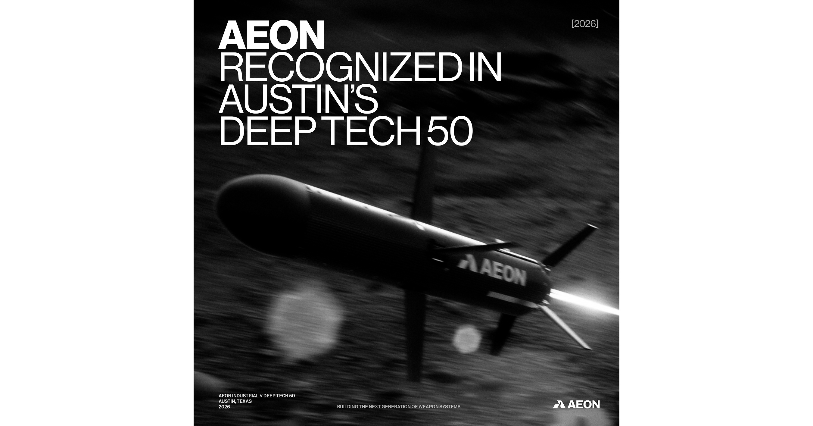 Aeon Industrial Named to 2026 Austin Deep Tech 50