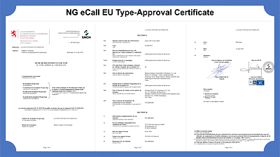 NG eCall EU Type-Approval Certificate
