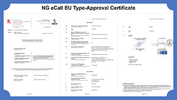 NG eCall EU Type-Approval Certificate This image opens in the lightbox