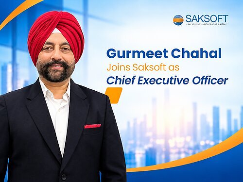 Gurmeet Chahal Joins Saksoft as Chief Executive Officer This image opens in the lightbox