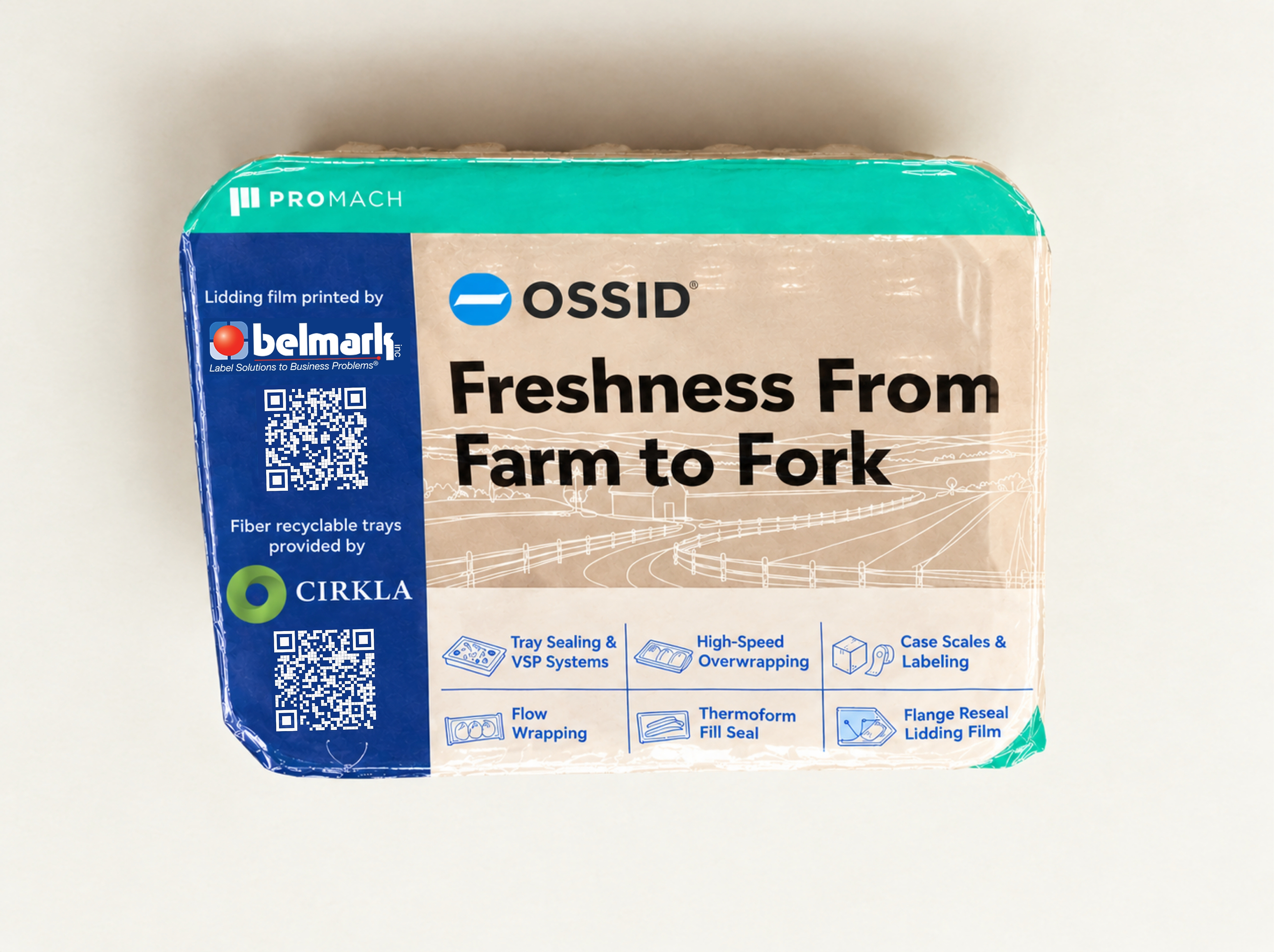 Cirkla, Belmark, and Ossid Unite to Launch the World's First Resealable Fiber Tray Packaging Solution Across Food Categories
