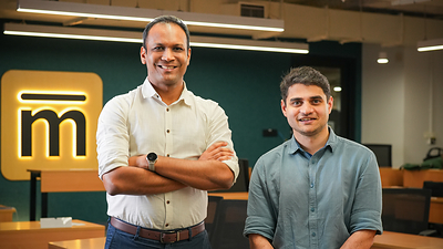 Ankit Agarwal (left) and Varun Limaye (right), co-founders of Mesa School of Business, at the school’s campus in Bengaluru.