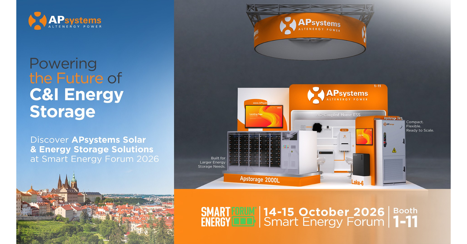 APsystems zaprezentuje zaawansowane rozwiązania magazynowania energii dla sektora komercyjnego i przemysłowego na Forum Inteligentnej Energii 2026 APsystems zaprezentuje zaawansowane rozwiązania magazynowania energii dla sektora komercyjnego i przemysłowego na Forum Inteligentnej Energii 2026