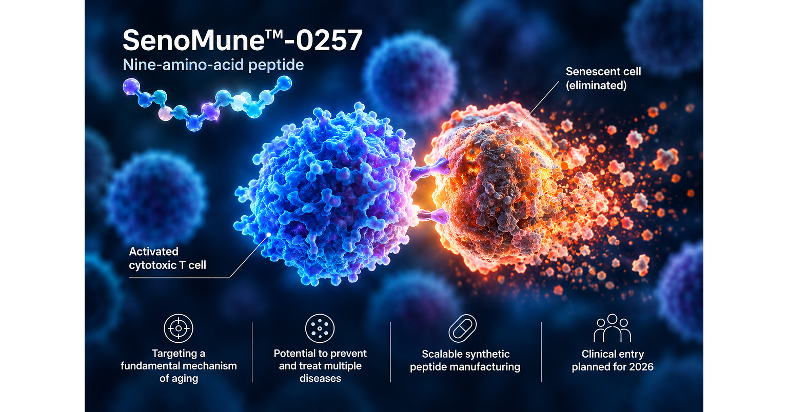 Immorta Bio Pioneers AI-Designed Senolytic Immunotherapy Targeting Diseases of Aging
