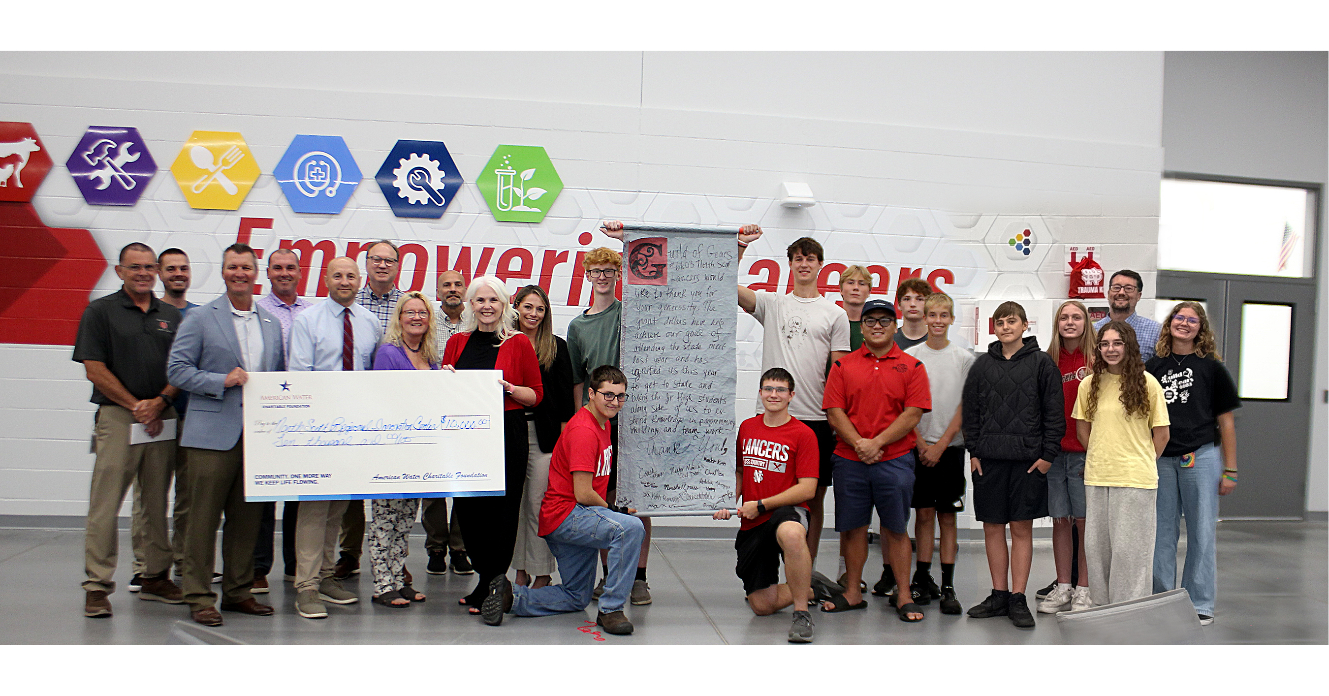 American Water Charitable Foundation Awards $10,000 Workforce Readiness Grant to North Scott Community School District American Water Charitable Foundation Awards $10,000 Workforce Readiness Grant to North Scott Community School District