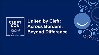 Smile Train announces Virtual Cleft Con 2026: United by Cleft, Across Borders, Beyond Difference. Smile Train announces Virtual Cleft Con 2026: United by Cleft, Across Borders, Beyond Difference.