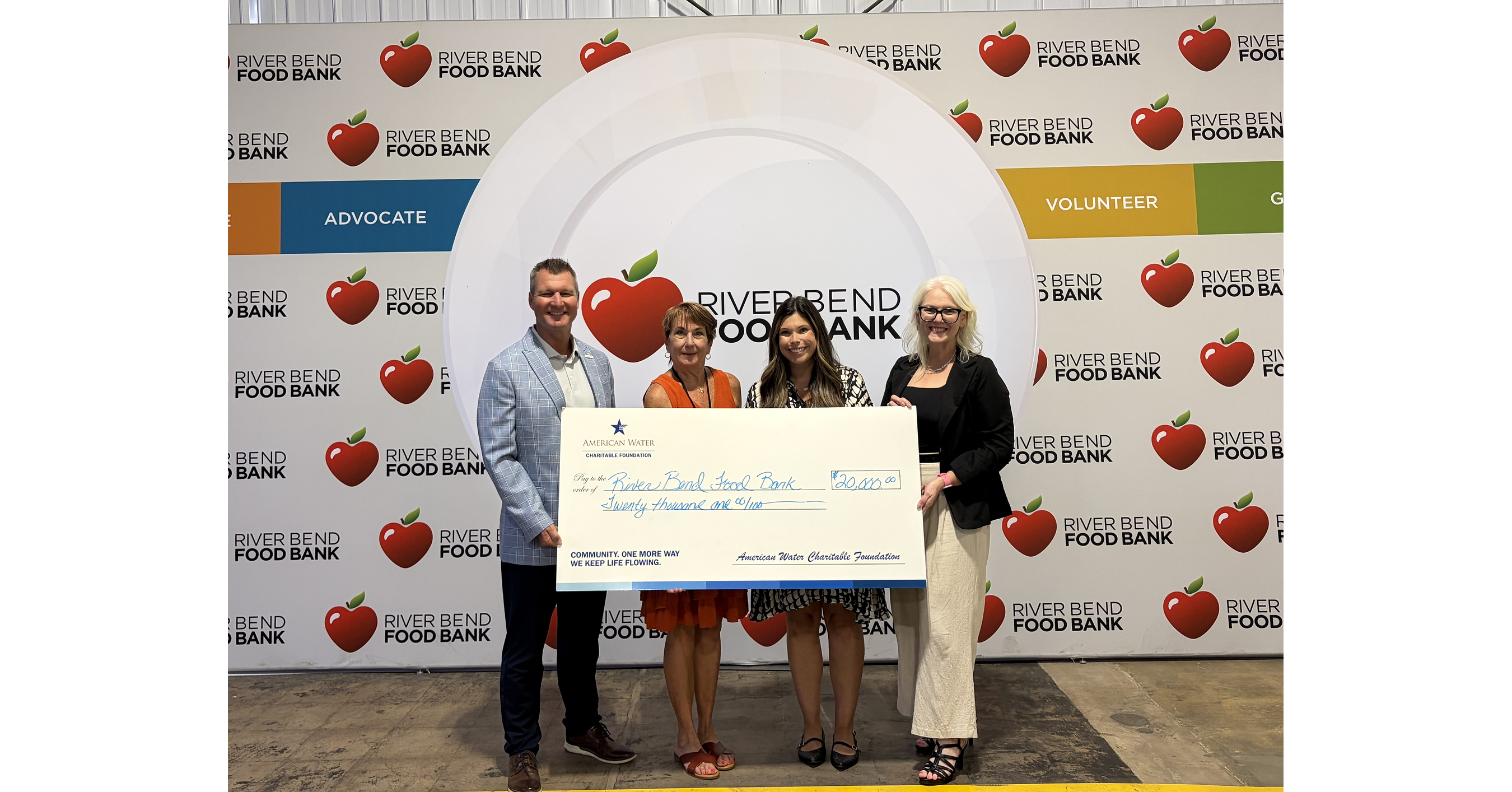 Iowa American Water and River Bend Food Bank Celebrate Partnership Supporting Hunger Relief