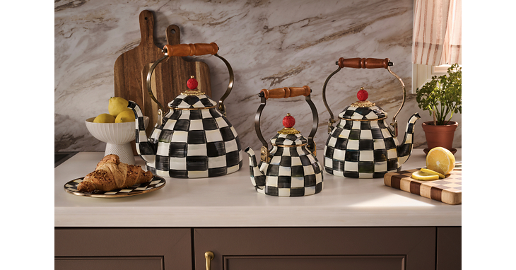 MacKenzie-Childs Introduces the 1 Quart Tea Kettle, a Petite New Size for a Perfectly Personal Pour