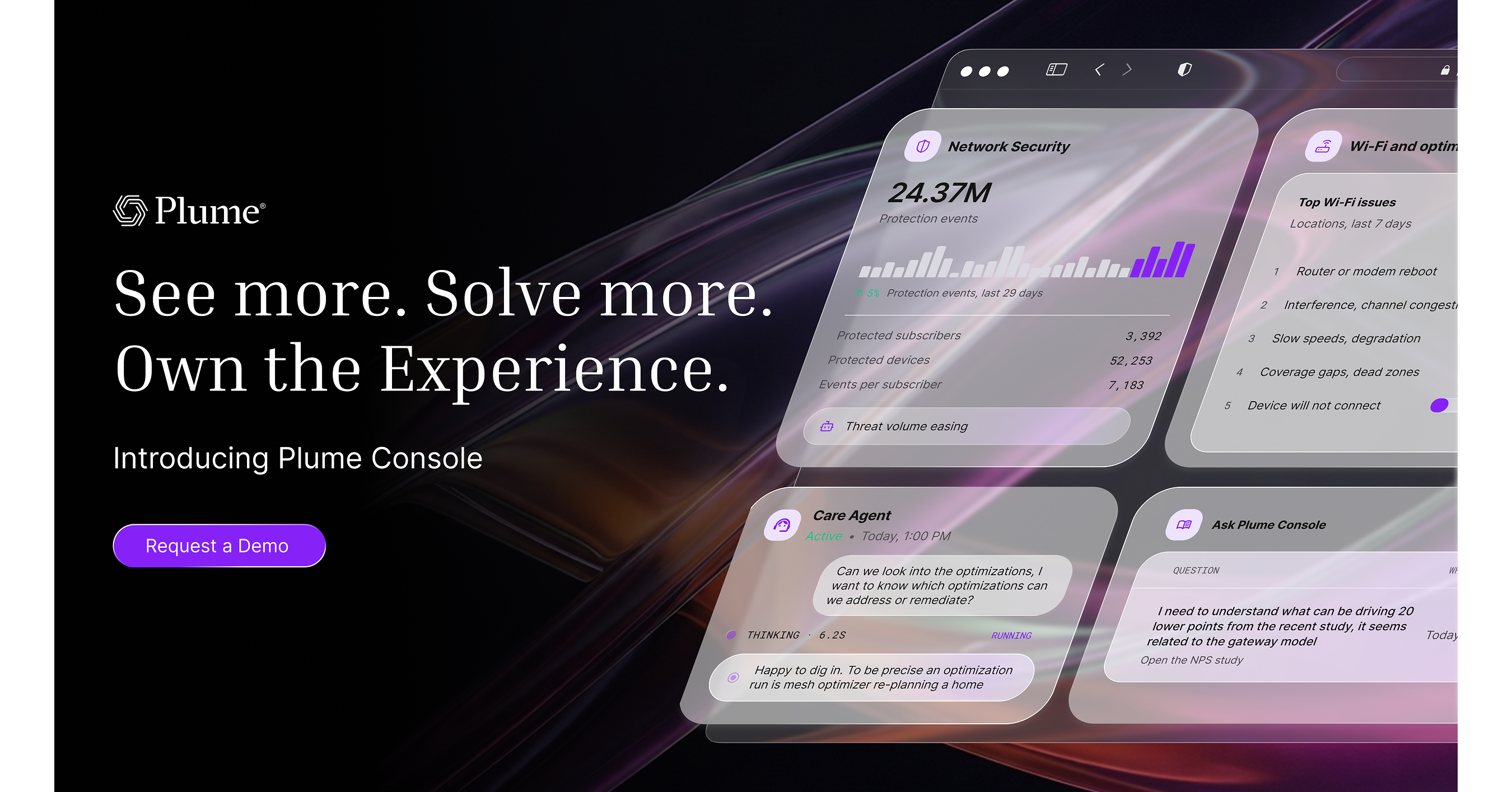 New Plume Console Multiplies ISP Business Results by Putting AI Agents to Work on Cost to Serve, Churn Reduction and…