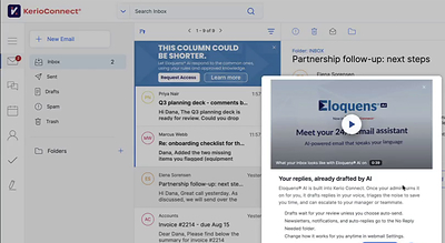GFI déploie Eloquens® AI dans GFI KerioConnect® et apporte un assistant de messagerie IA à plus de 30 000 organisations qui exécutent leur propre messagerie