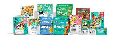 An array of products from Little Spoon's full feeding platform