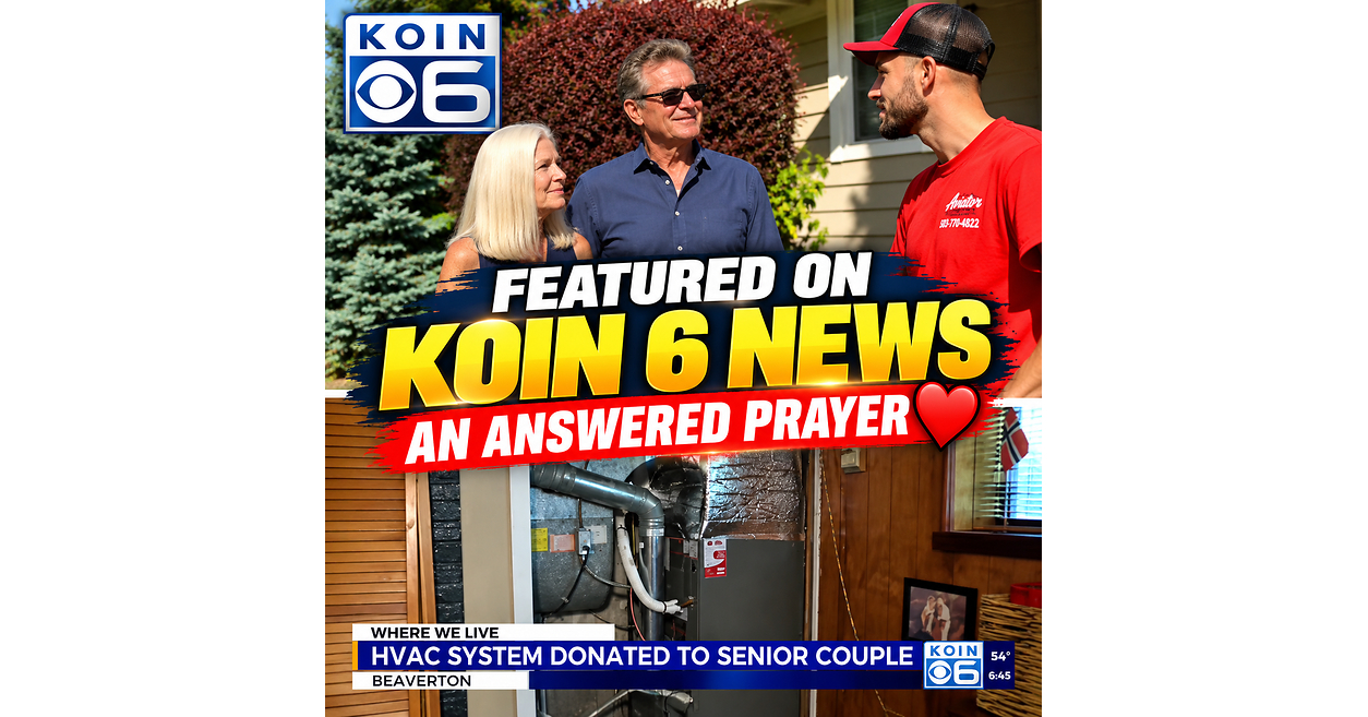 Answer to Prayer: Aviator Heating & Cooling Installs Free $16,000 HVAC System for Beaverton Seniors